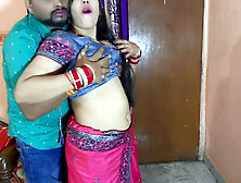 Desi bhabhi with ample curves enjoys a wild gang bang