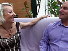 Charly Sparks - Blonde French Newbie Goes For Amateur Mature Sex,  Gets Cum In Mouth