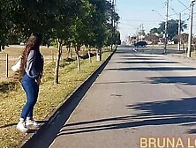 BRUNA LOPES.... Hitchhiking and lots of sex with AFRICAN GIFTED.......