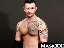MaskXXX. com - Inked and pierced athlete's deepthroat and cum explosion