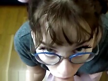 NERD teen KNOWS HOW TO SUCK (18+)