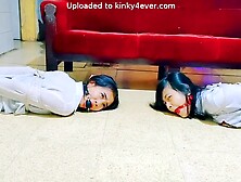 Indian girls chloro bound by classmate