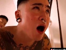 Sammy Sins thrusts toy into Yoshi Kawasaki spoiling his hole