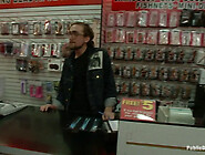 Fucking that horny pussy hard in public store