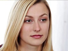 Casting Couch-X Blonde cheerleader shows off on cam