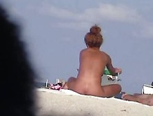 Beautiful Naked Woman Beach