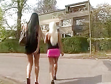 2 German Lesbian Teens Fuck Outdoor And Caught By Police