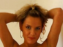 My cousin Zaneta a natural blonde with a shaved pussy did a