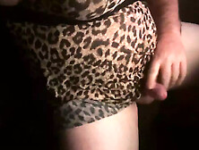 Greek Sissy Slut Play With Leopard Lingerie