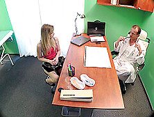 Hidden Camera At The Fake Hospital Films Angela Terra Getting Fucked