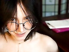 Big Titty Gothegg - Big Ass Brunette Nerd Solo Masturbation