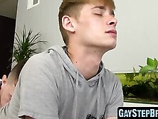 Light Gay Bored With New Dildo And His Stepbrothers Dick