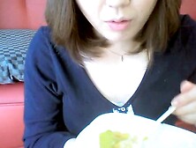 Japanese Beauty Enjoys Some Sensual Asmr Slurping