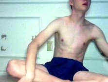 Dirty Twink Shows His Feet And Jerks Off On The Floor