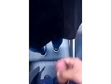 Cum Behind And On A Girls Pants On A Escalator