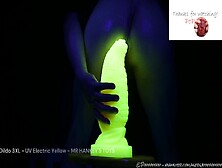 New Dildo - Corn Dildo 3Xl - Mr Hankey's Toys - Uv Electric Yell