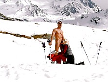 Gina Blonde,  Anal in the Snow - Private Porn Sex Videos