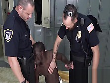 Black Muscled Dude Pounds Versatile Cop In The Lockers