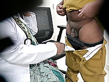 Indian Lady Doctor Satisfying Sexual Desire With A Local Patient Caught On Hidden Camera