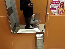 I Fuck A Young Student For Money In A Public Toilet (18+)