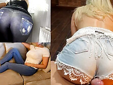 Teasing and Grinding in Denim Jeans Compilation - Part 1