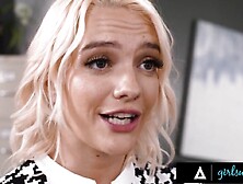 GIRLSWAY - Bossy Golden-haired mother I'd like to fuck Ariel X Craves To Be DOMINATED By Kenna James During Job Interview