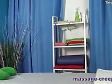 Hot Blonde Sucks Masseur?s Dick And