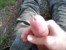 Stroking My Cock In The Forest