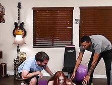 Personal Trainer Gets To Pound Madison’S Pussy Behind Her Bf’S Back,  Making Her Scream With Pleasure2