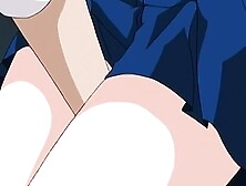 Cute anime chick is getting her puss teased by a mate