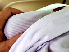 Teasing and Playing with Large Breasts Chick in the Car