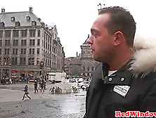 Amsterdam Prostitute Gets Cumshowered