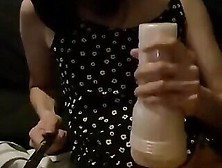 Transgirl Fucks A Fleshlight