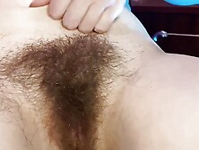 I Shave My Very Hairy Pussy Bush and Asshole with a Razor,  Show Doggy Pussy and Ass Close up