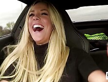 Xo Gisele screams on cars and fucks with hitachi - Gisele xo