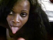 Ebony Sugar Babe Begs For Cum In Her Mouth From European Guy