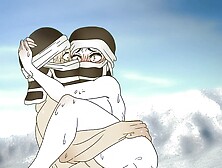 Kakushi froze on the mountains and decided to warm up by fucking !Hentai - demon slayer 2d (Anime cartoon )