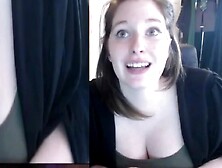 busty girl next door teasing with big naturals on webcam