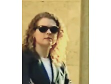 GIRL IN MINI SKIRT BLACK PANTYHOSE