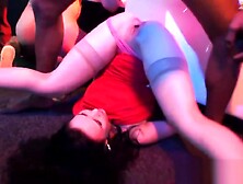 Horny sluts fuck at orgy