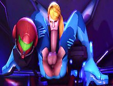 Samus Aran Futanari Self Sucking Her Dick