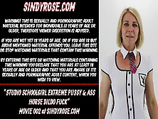 Studio Schoolgirl Extreme Pussy And Ass Horse Dildo Fuck