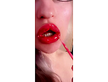 Red Lipstick Gloss Is Captivating