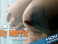 Lustful Brunette Teen In A White Dress Rubbing Her Slit Laying On The Sofa