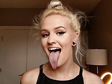 Long Tongue Spit Porn