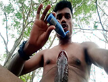 Indian Desi Boy Jordiweek Jungle Me Oil Ke Sath Lond Ka Massage Korne Pahucha