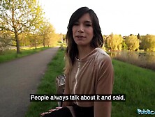 Public Agent - Megan Love likes getting drilled outdoors by a large penis