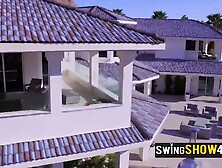 Craig and Chrissy spice up the pink room during pre party celebration