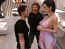 American babe with big boobs in a hot scene