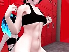 [Kathielvrc X Rileyzenko] Locker Room Femboy Milking